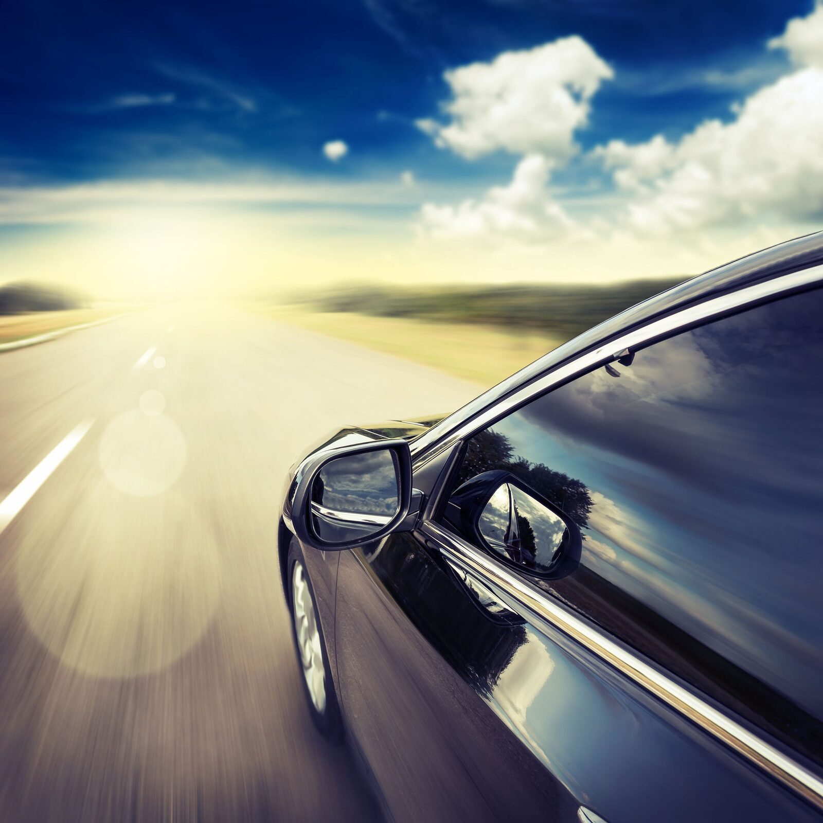 A vehicle on an open road at sunset — the journey auto insurance is built to protect | InsureToday24 — insuretoday24.com